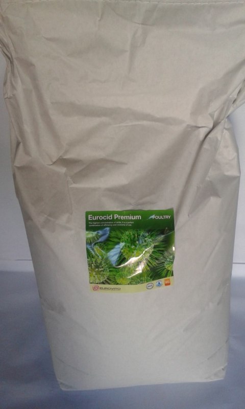 Zakwaszacz dla drobiu Eurocid Premium Poultry 25 kg Zakwaszacz dla drobiu Eurocid Premium Poultry 25 kg